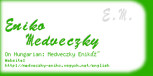 eniko medveczky business card